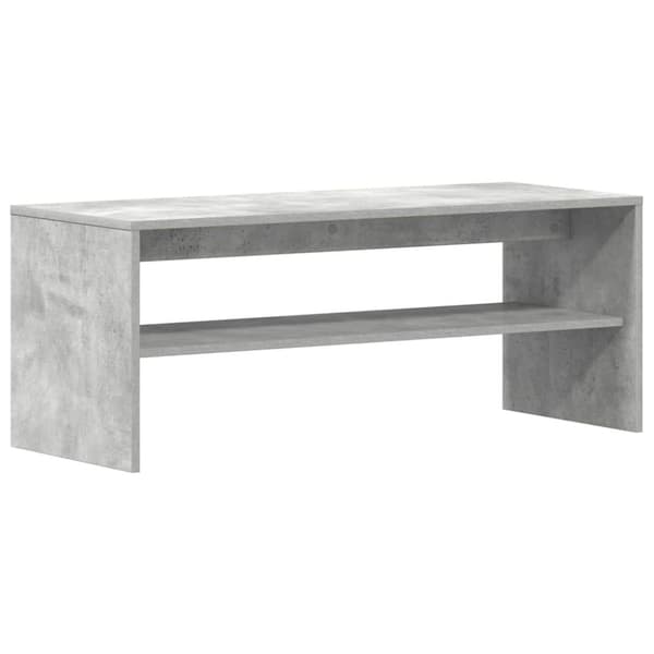 vidaXL tv-bord 100x40x40 cm konstrueret træ betongrå