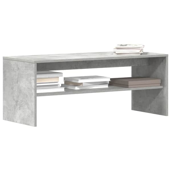 vidaXL tv-bord 100x40x40 cm konstrueret træ betongrå