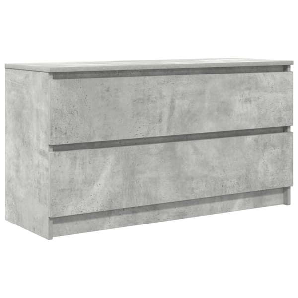 vidaXL TV-benk betonggrå 100x35x54 cm konstruert tre
