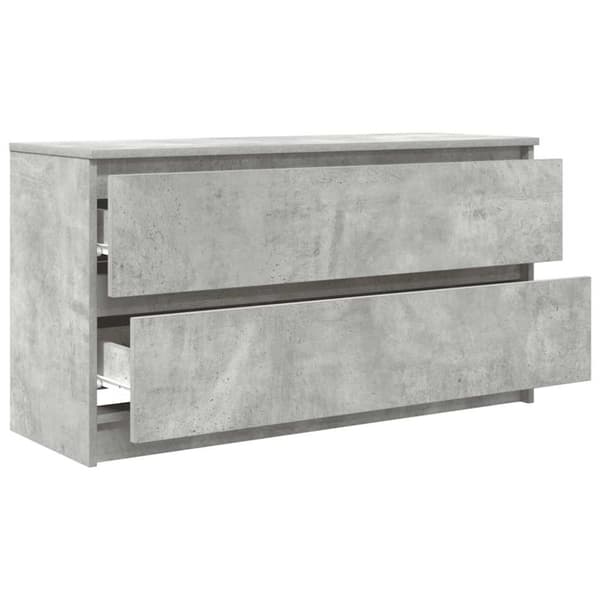 vidaXL TV-benk betonggrå 100x35x54 cm konstruert tre