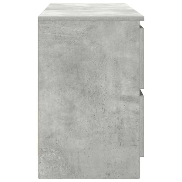 vidaXL TV-benk betonggrå 100x35x54 cm konstruert tre