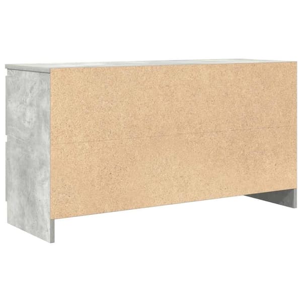 vidaXL TV-benk betonggrå 100x35x54 cm konstruert tre