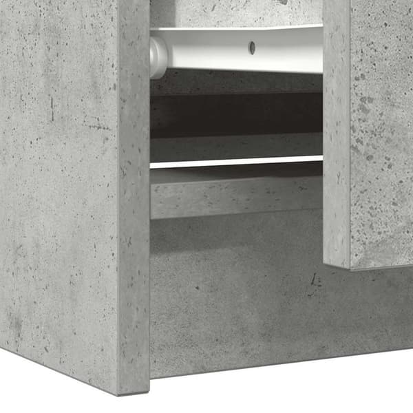 vidaXL TV-benk betonggrå 100x35x54 cm konstruert tre