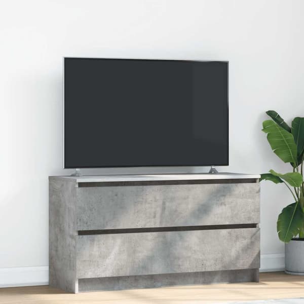 vidaXL TV-benk betonggrå 100x35x54 cm konstruert tre
