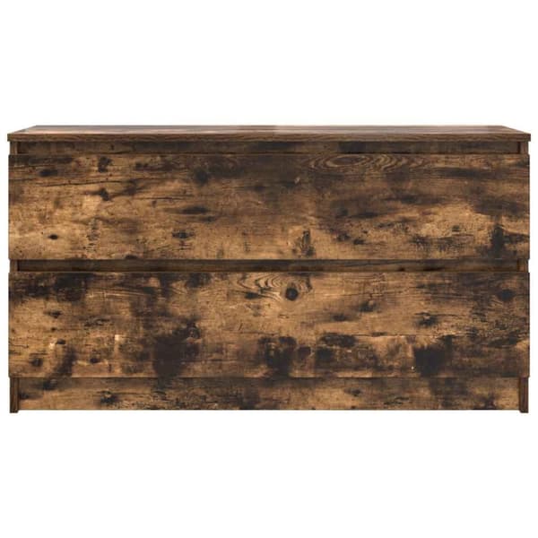 vidaXL TV-benk røkt eik 100x35x54 cm konstruert tre
