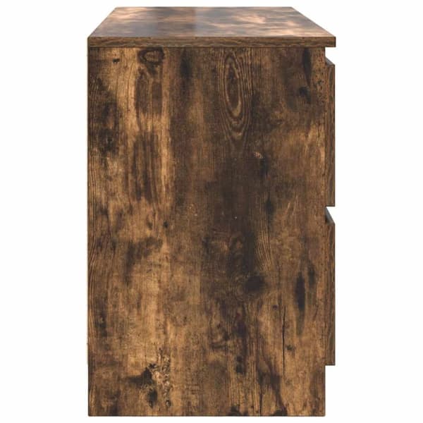 vidaXL TV-benk røkt eik 100x35x54 cm konstruert tre