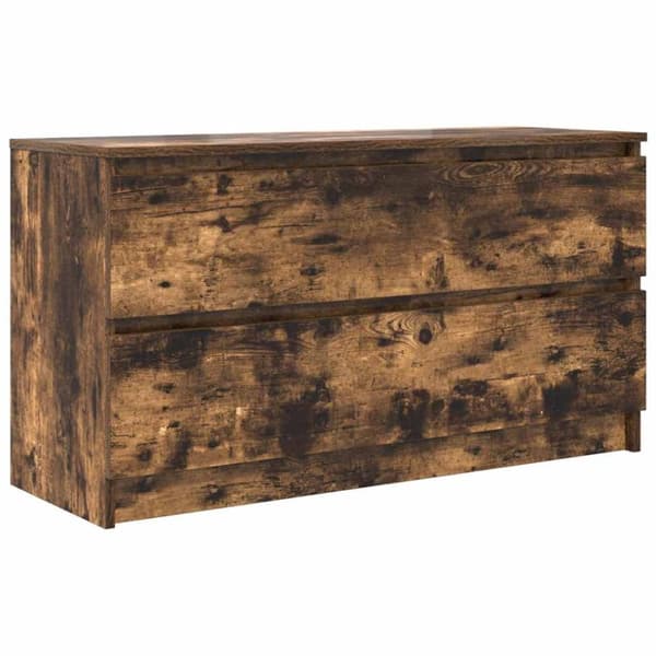 vidaXL TV-benk røkt eik 100x35x54 cm konstruert tre