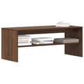 Miniatyrbillede 2 af 11: vidaXL tv-bord 100x40x40 cm konstrueret træ brun egetræsfarve