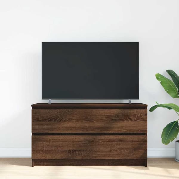vidaXL TV-benk sonoma eik 100x35x54 cm konstruert tre