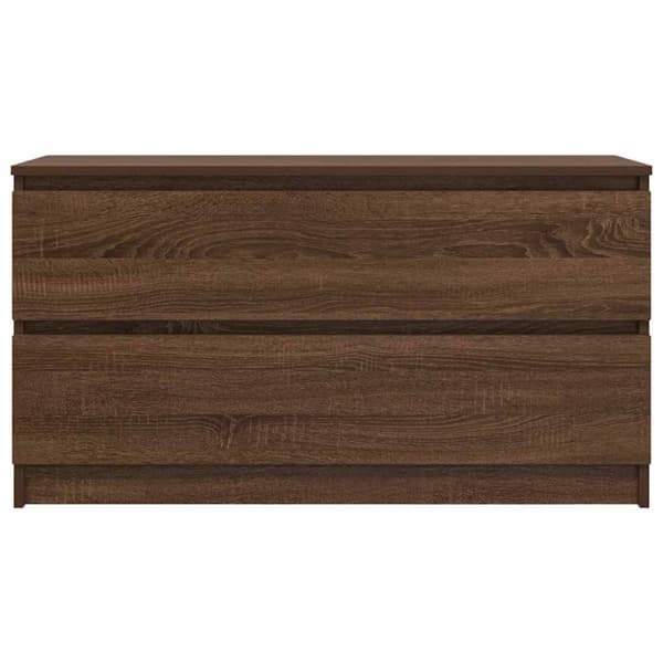 vidaXL TV-benk sonoma eik 100x35x54 cm konstruert tre