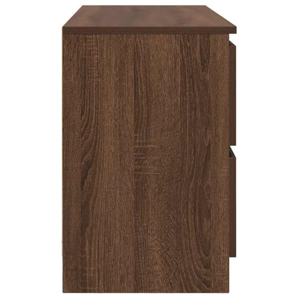 vidaXL TV-benk sonoma eik 100x35x54 cm konstruert tre