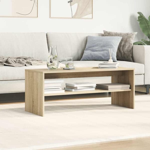 vidaXL Tv-bänk sonoma-ek 100x40x40 cm konstruerat trä