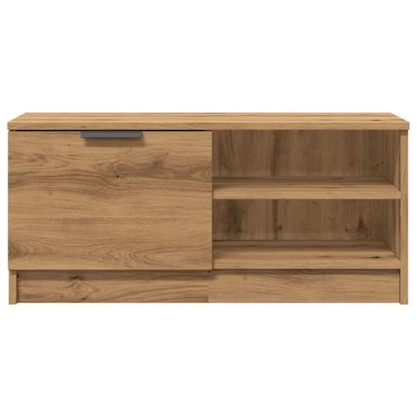 vidaXL Tv-bänk artisan ek 80x35x36,5 cm konstruerat trä