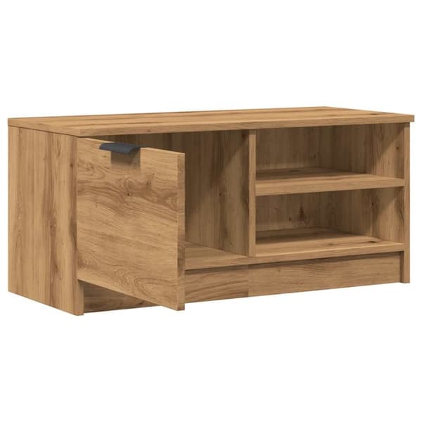 vidaXL Tv-bänk artisan ek 80x35x36,5 cm konstruerat trä