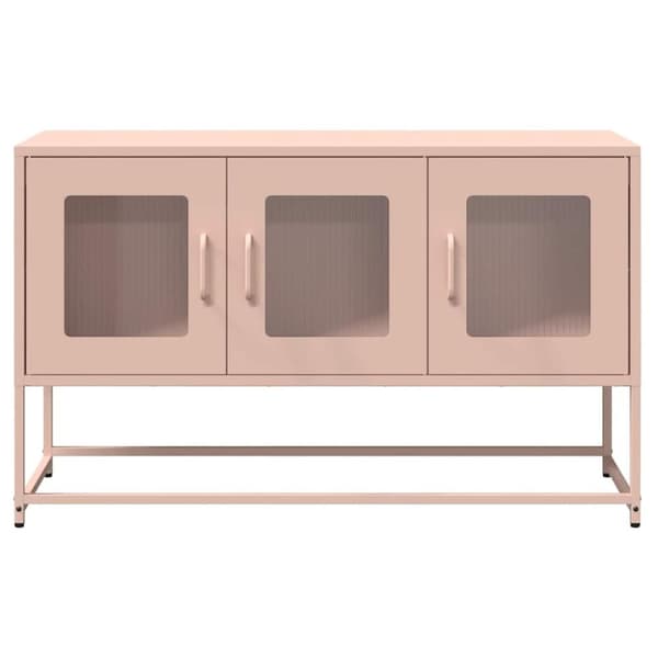 vidaXL TV Kaappi Pinkki 100,5x39x60,5 cm Kylmävalssattu teräs
