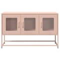 Pikkukuva 6 / 11: vidaXL TV Kaappi Pinkki 100,5x39x60,5 cm Kylmävalssattu teräs