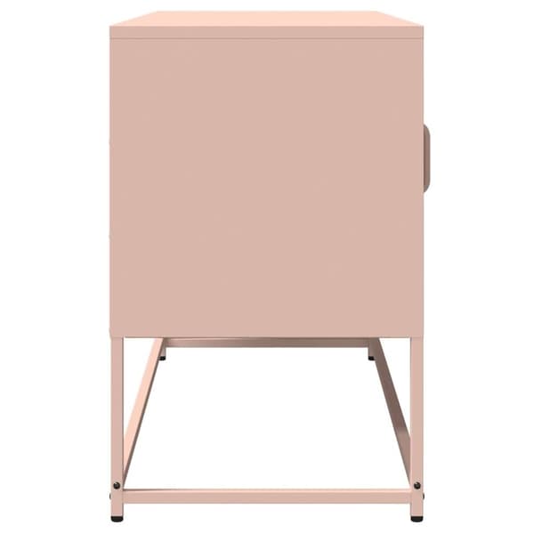 vidaXL TV Kaappi Pinkki 100,5x39x60,5 cm Kylmävalssattu teräs