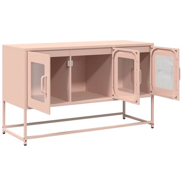 vidaXL TV Kaappi Pinkki 100,5x39x60,5 cm Kylmävalssattu teräs