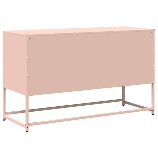 vidaXL TV Kaappi Pinkki 100,5x39x60,5 cm Kylmävalssattu teräs