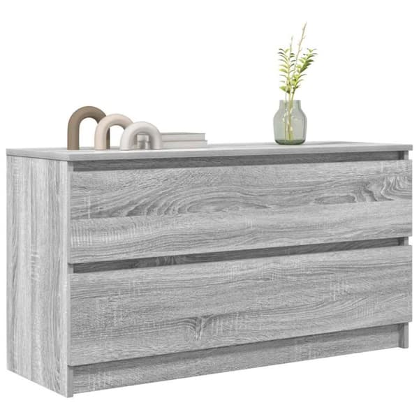vidaXL TV-bänk grå sonoma 100x35x54 cm konstruerat trä