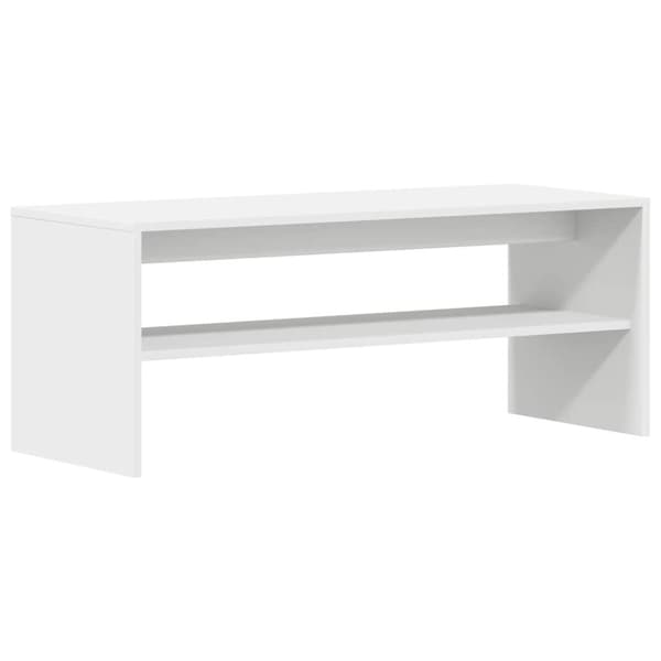 vidaXL TV-bänk vit 100x40x40 cm konstruerat trä