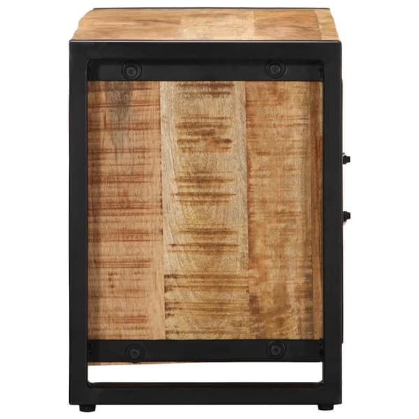 vidaXL Tv-bänk 80x30x40 cm massivt grovt mangoträ