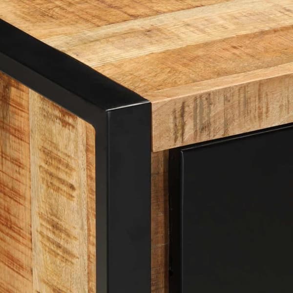 vidaXL Tv-bänk 80x30x40 cm massivt grovt mangoträ