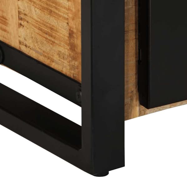 vidaXL Tv-bänk 80x30x40 cm massivt grovt mangoträ