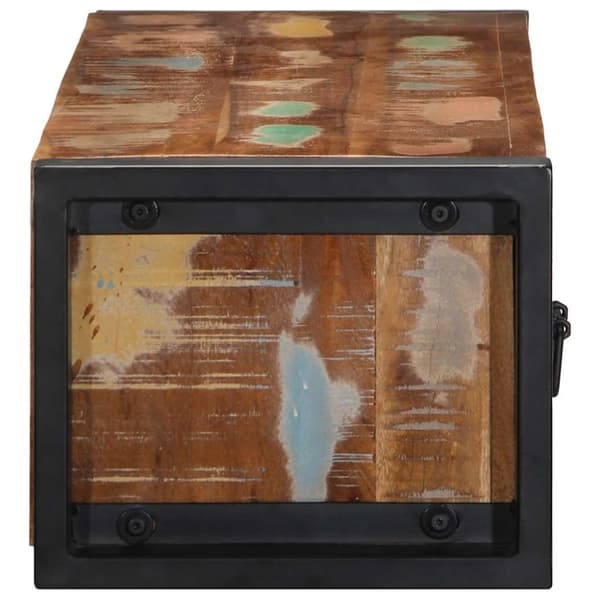 vidaXL Tv-bänk 100x30x25 cm massivt återvunnet trä