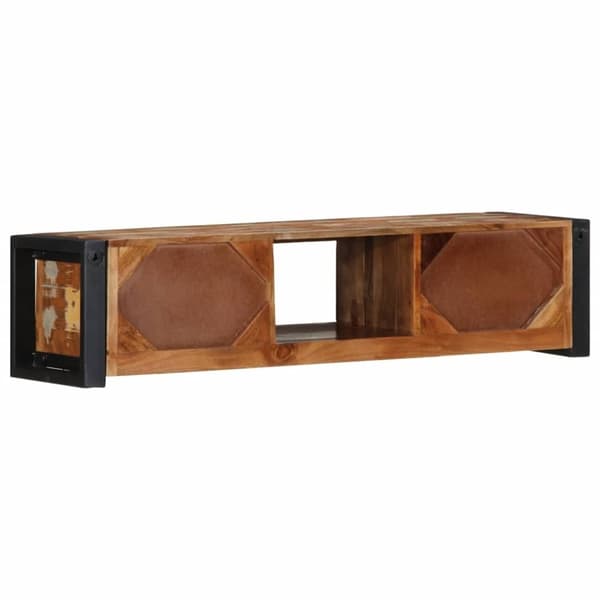 vidaXL Tv-bänk 100x30x25 cm massivt återvunnet trä
