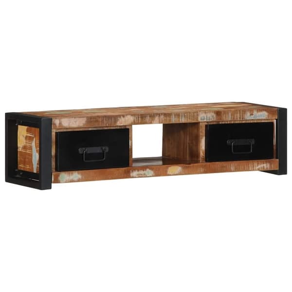 vidaXL Tv-bänk 100x30x25 cm massivt återvunnet trä