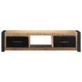 Miniatyrbillede 3 af 11: vidaXL tv-bord 100x30x25 cm massivt ru mangotræ