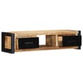 Miniatyrbillede 2 af 11: vidaXL tv-bord 100x30x25 cm massivt ru mangotræ