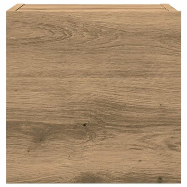 vidaXL TV-skapsett 7 deler veggmontert artisan eik