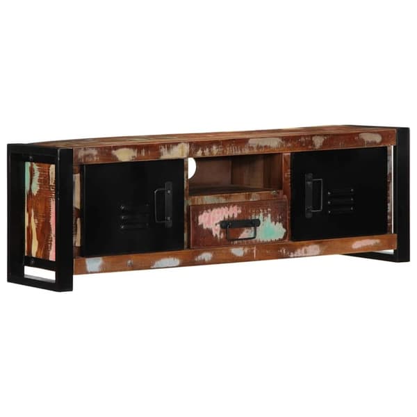 vidaXL TV-kaappi 100x30x35 cm Kierrätetty massiivipuu