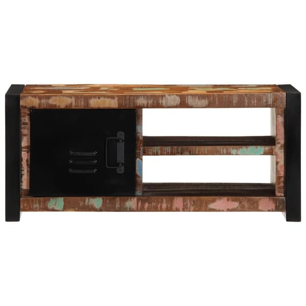 vidaXL TV-benk 80x30x35 cm gjenvunnet heltre