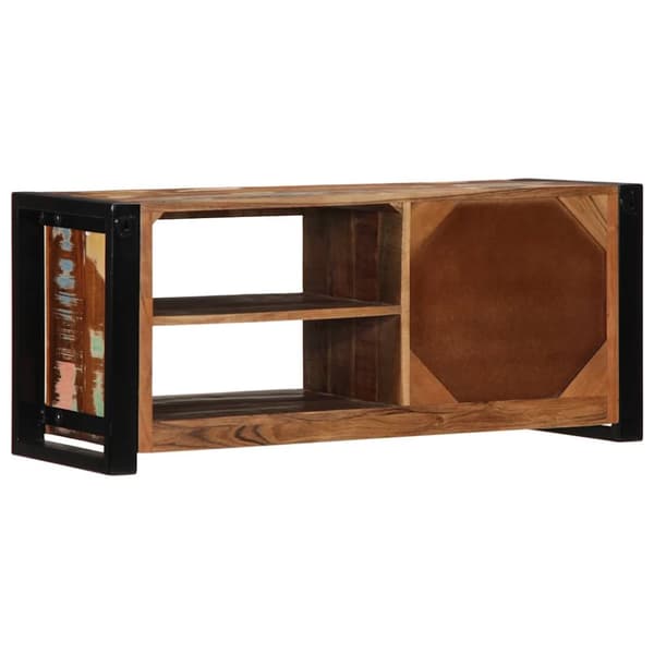 vidaXL TV-benk 80x30x35 cm gjenvunnet heltre