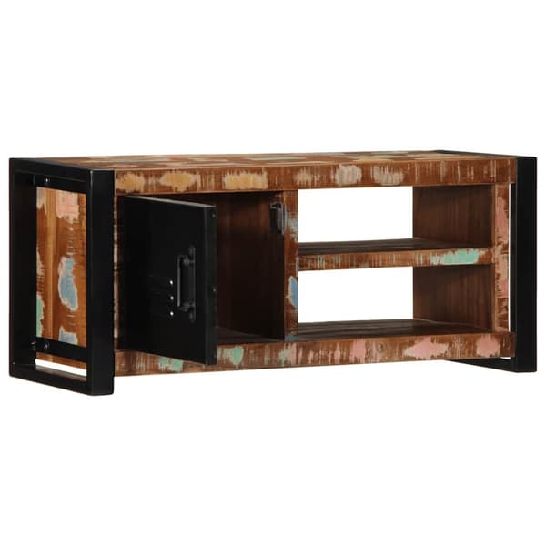 vidaXL TV-benk 80x30x35 cm gjenvunnet heltre