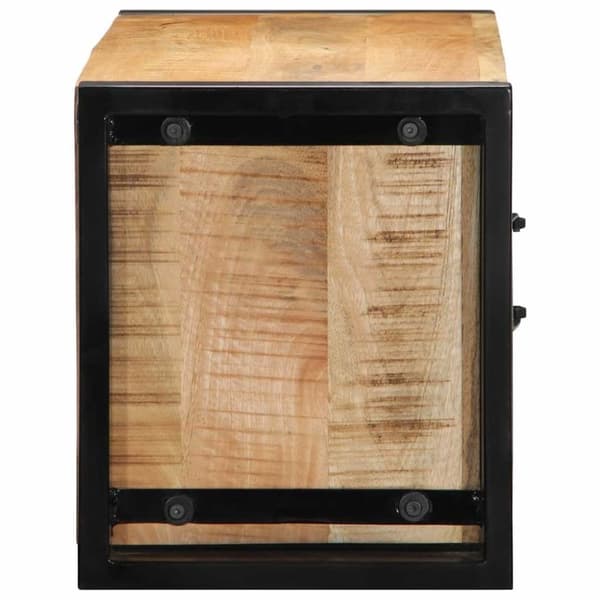 vidaXL Tv-bänk 80x30x35 cm massivt grovt mangoträ