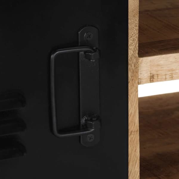 vidaXL Tv-bänk 80x30x35 cm massivt grovt mangoträ