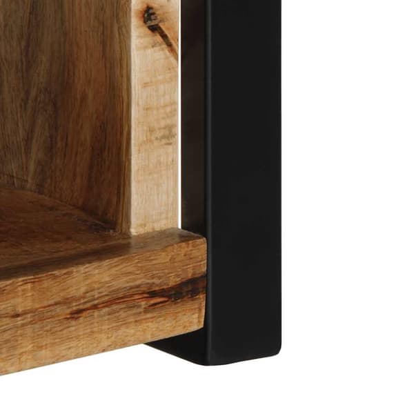 vidaXL TV-benk 80x30x35 cm grovt heltre mangotre