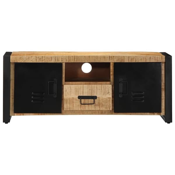 vidaXL tv-bord 100x30x40 cm massivt ru mangotræ