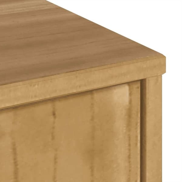 vidaXL TV-skap med skuff ODDA 79x24x40 cm heltre furu