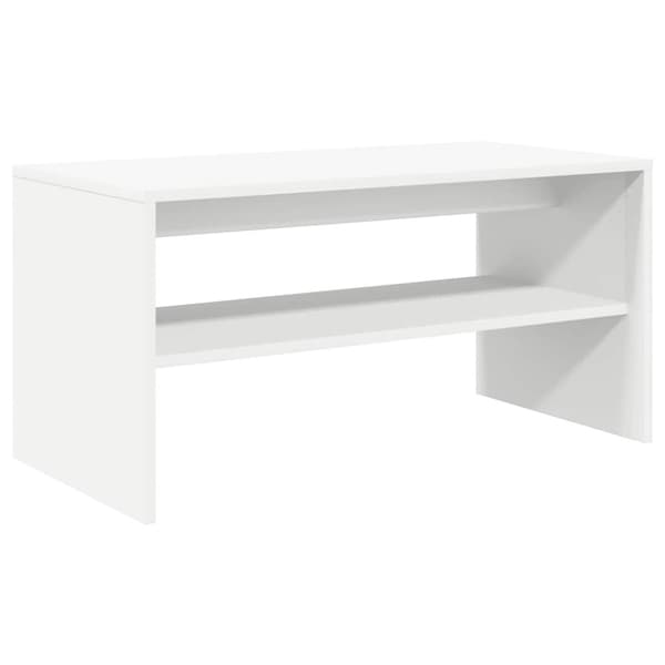 TV-bänk vit 80x40x40 cm konstruerat trä
