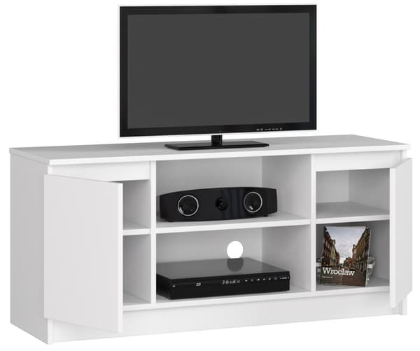 RTV-skab 120 cm 2D 1P HVID