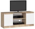 Miniatyrbillede 1 af 7: RTV-skab 120 cm 2D 1P SONOMA / HVID
