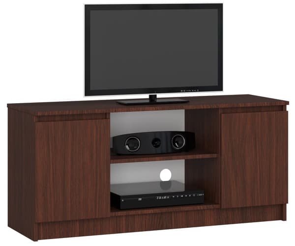 TV-bänk 120 cm 2D 1P WENGE