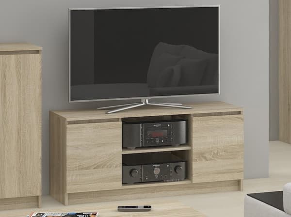 TV-bänk 140 cm 2D 1P SONOMA