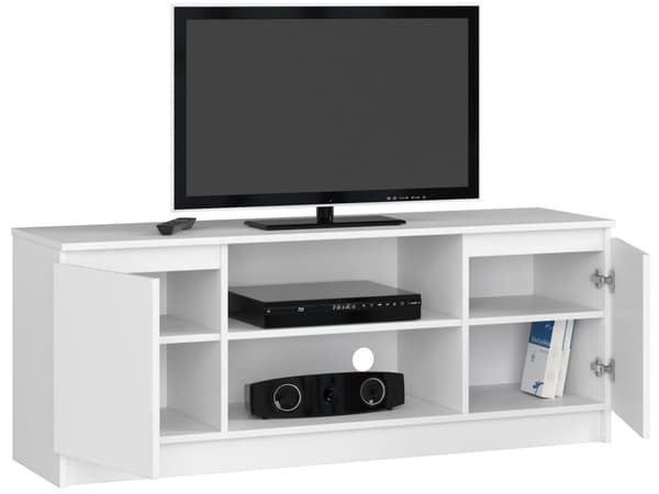 TV-bänk 140 cm 2D 1P VIT