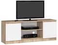 Miniatyrbild 1 av 7: TV-bänk 140 cm 2D 1P SONOMA / VIT